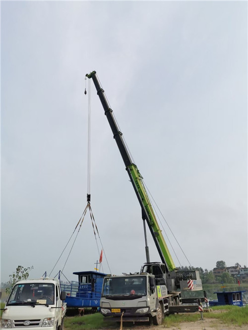 明溪县桥梁建设吊装案例